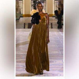 Zimmermann Strappy Open Back Velvet Maxi Dress